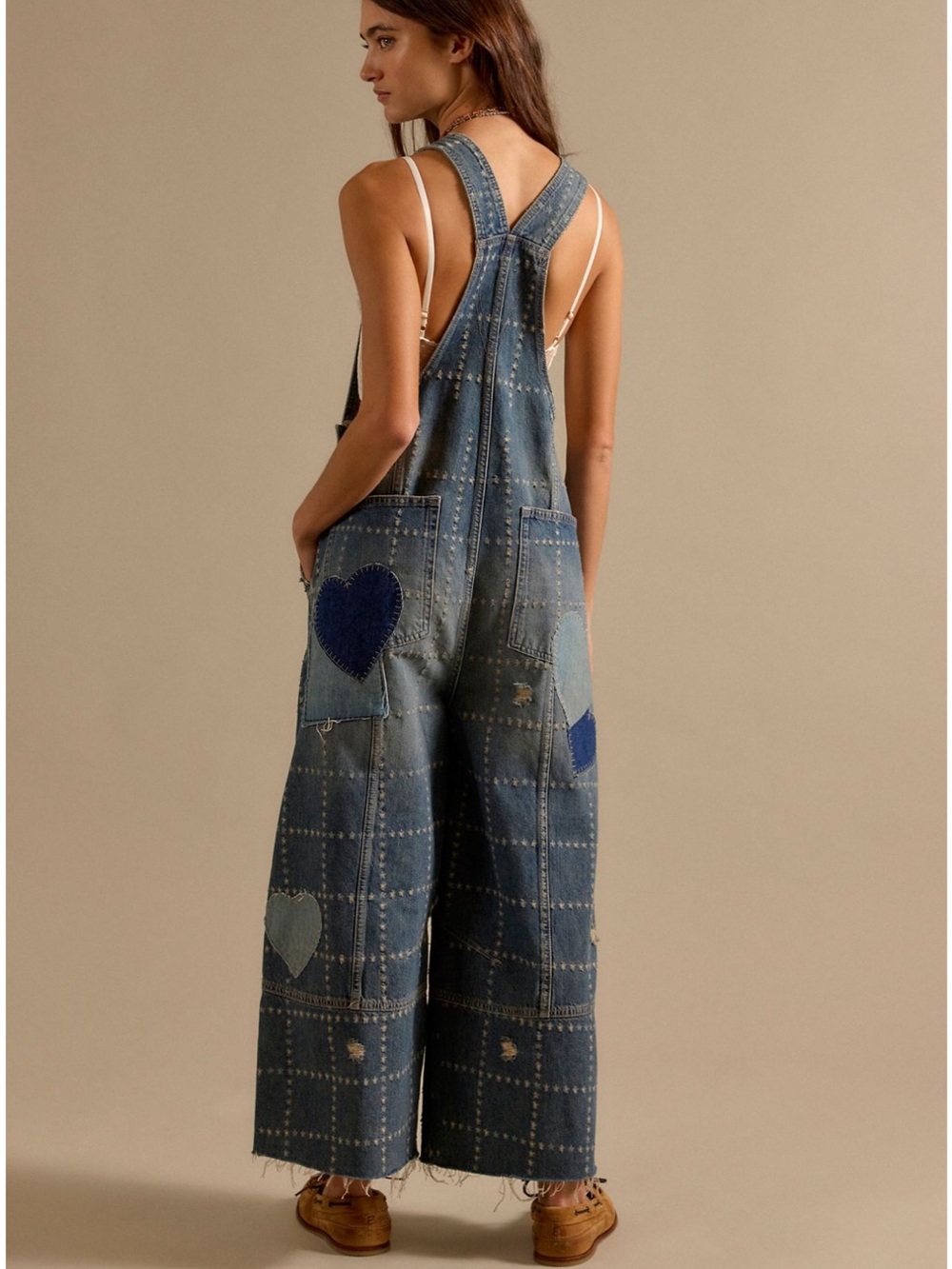 FREE PEOPLE RAMBLER NOVELTY OVERALLS - Picture 3 of 4